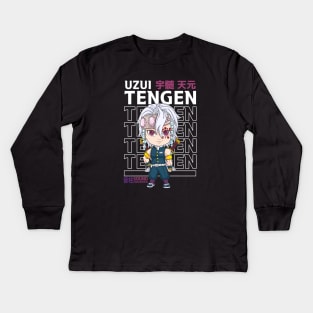 Tengen Uzui Chibi Kids Long Sleeve T-Shirt